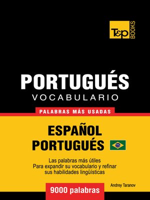 cover image of Vocabulario Español-Portugués Brasilero